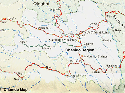 Chamdo Regional Map