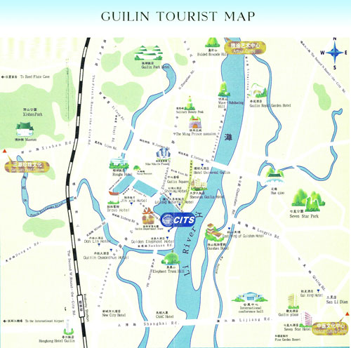 Guilin Tourist Map