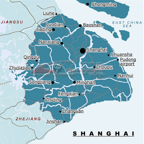 Shanghai Area Map