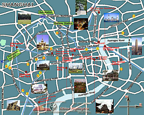 Shanghai Tourist Map