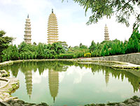 The Three Towers of Chongsheng Temple
