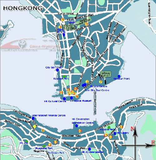 Hong Kong City Map