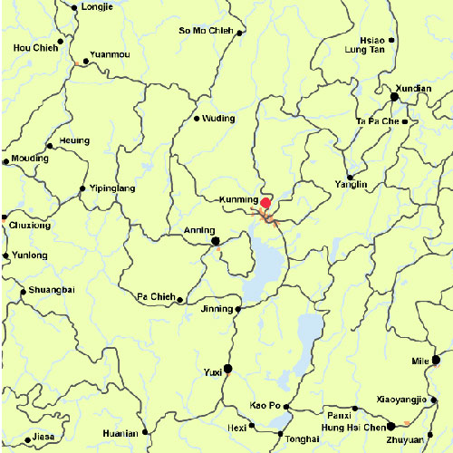 Kunming Regional Map