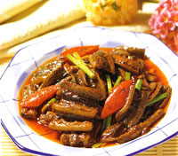 Fried ell, a famous dish in Yue cuisine